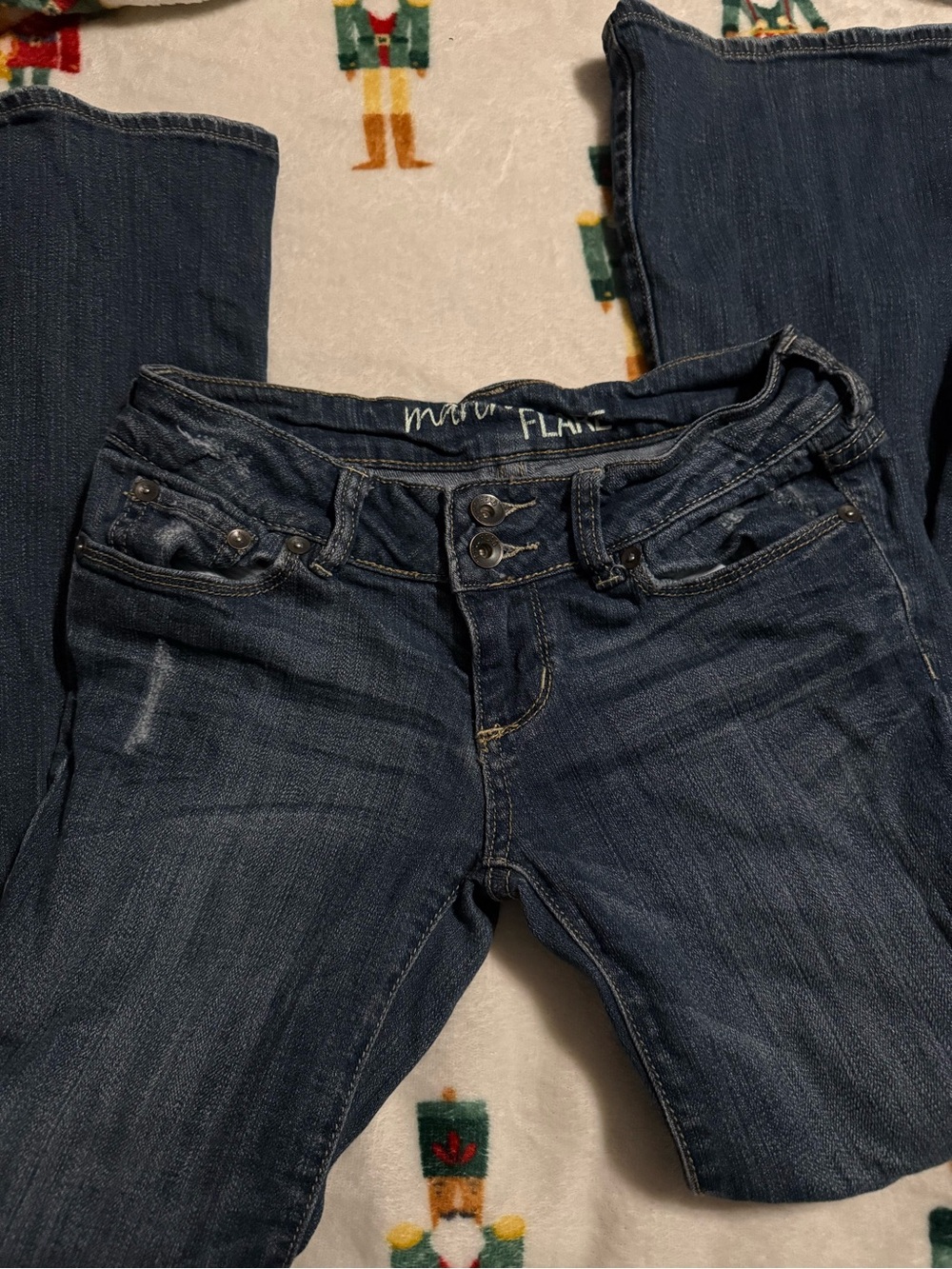 Bullhead Dark Blue Flare Jeans vintage